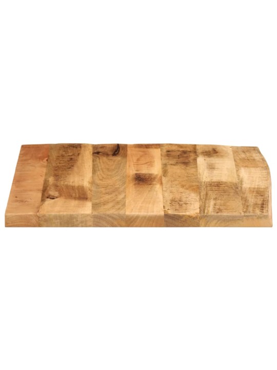 Stolní deska 40x40x2,5 cm živá hrana hrubé mangovníkové dřevo