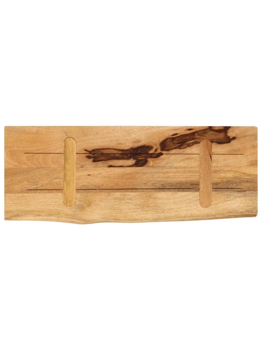 Stolní deska 80x40x2,5 cm živá hrana hrubé mangovníkové dřevo