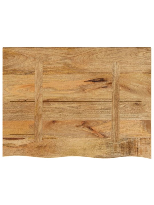 Stolní deska 80x60x2,5 cm živá hrana hrubé mangovníkové dřevo