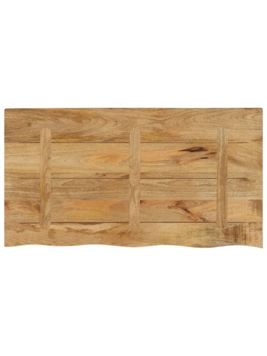 Stolní deska 100x60x2,5 cm živá hrana hrubé mangovníkové dřevo