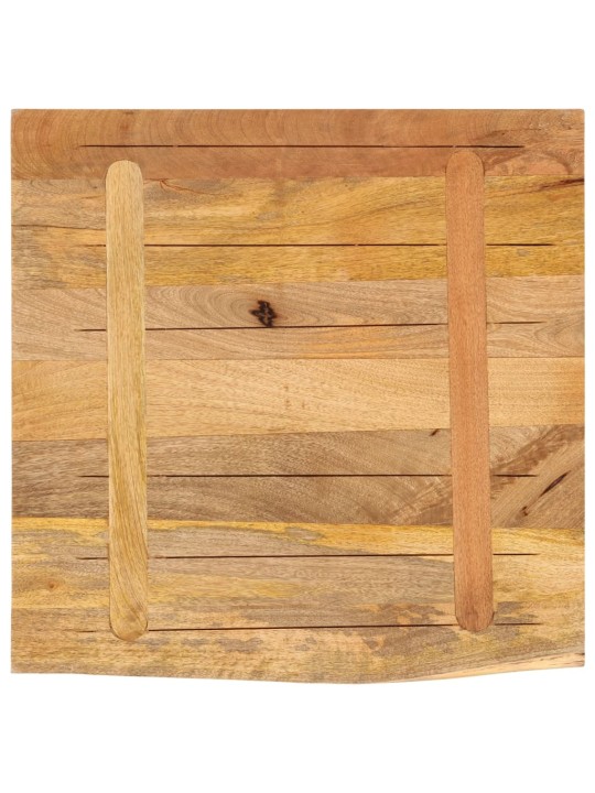 Stolní deska 80x80x2,5 cm živá hrana hrubé mangovníkové dřevo