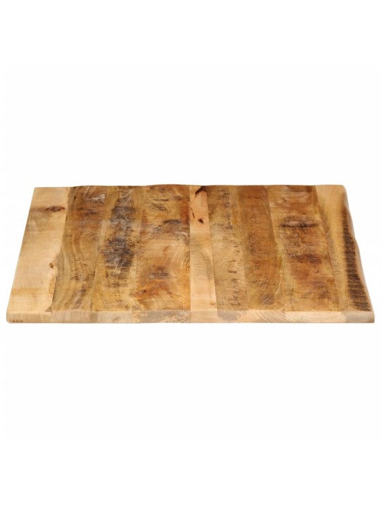 Stolní deska 90x80x2,5 cm živá hrana hrubé mangovníkové dřevo
