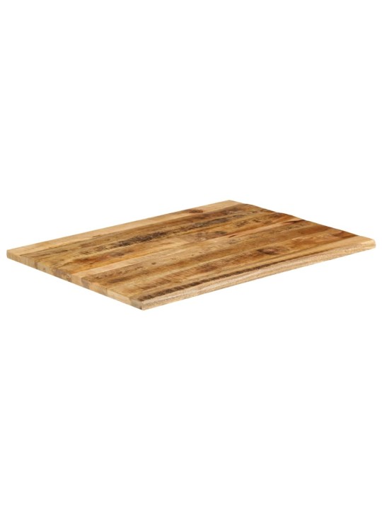 Stolní deska 100x80x2,5 cm živá hrana hrubé mangovníkové dřevo