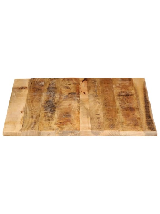 Stolní deska 100x80x2,5 cm živá hrana hrubé mangovníkové dřevo