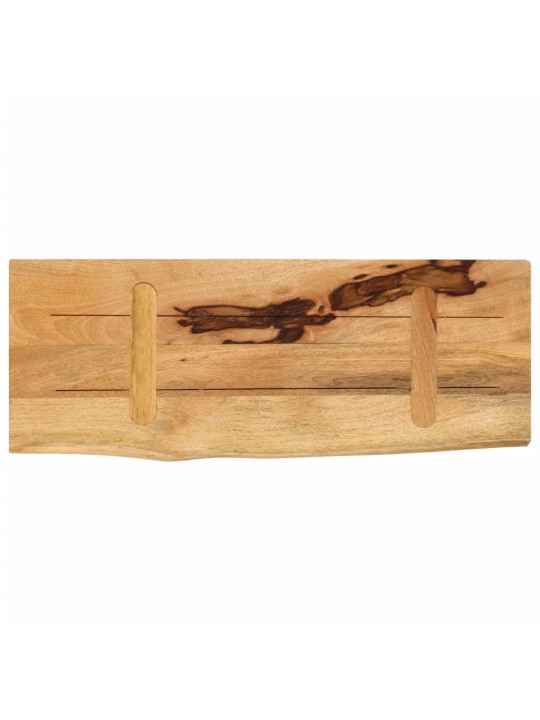 Stolní deska 70x20x3,8 cm živá hrana hrubé mangovníkové dřevo