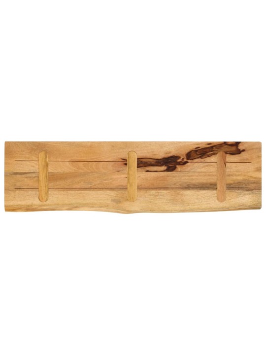 Stolní deska 100x20x3,8 cm živá hrana hrubé mangovníkové dřevo