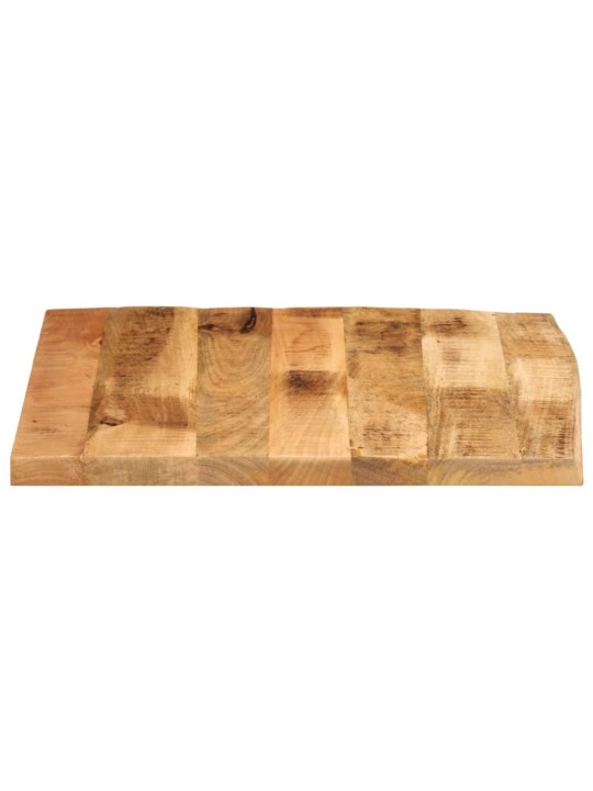 Stolní deska 80x80x3,8 cm živá hrana hrubé mangovníkové dřevo