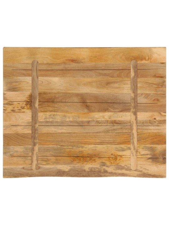 Stolní deska 90x80x3,8 cm živá hrana hrubé mangovníkové dřevo