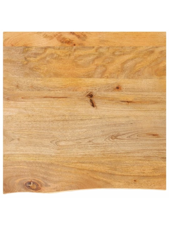 Stolní deska živá hrana 80 x 80 x 2,5 cm masivní mangovník