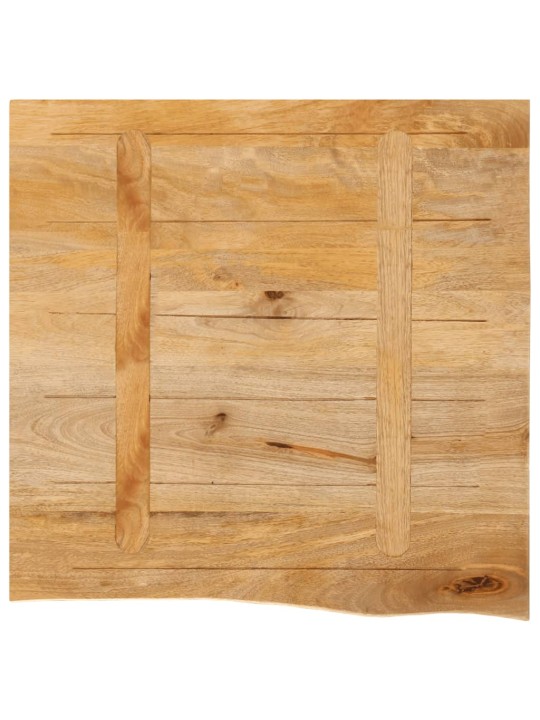 Stolní deska živá hrana 80 x 80 x 2,5 cm masivní mangovník