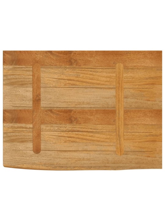 Stolní deska živá hrana 80 x 60 x 2,5 cm masivní mangovník