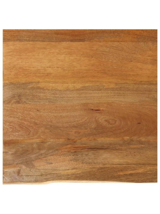 Stolní deska živá hrana 80 x 80 x 2,5 cm masivní mangovník
