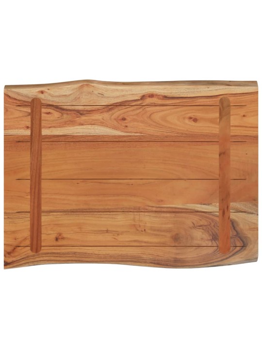 Stolní deska 50x40x2,5 cm obdélníková masivní akácie živá hrana