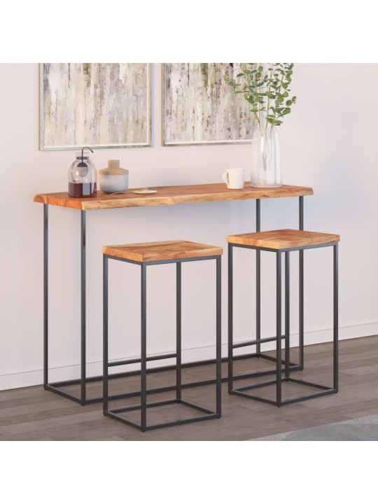 Stolní deska 110x40x2,5 cm obdélník masivní akácie živá hrana