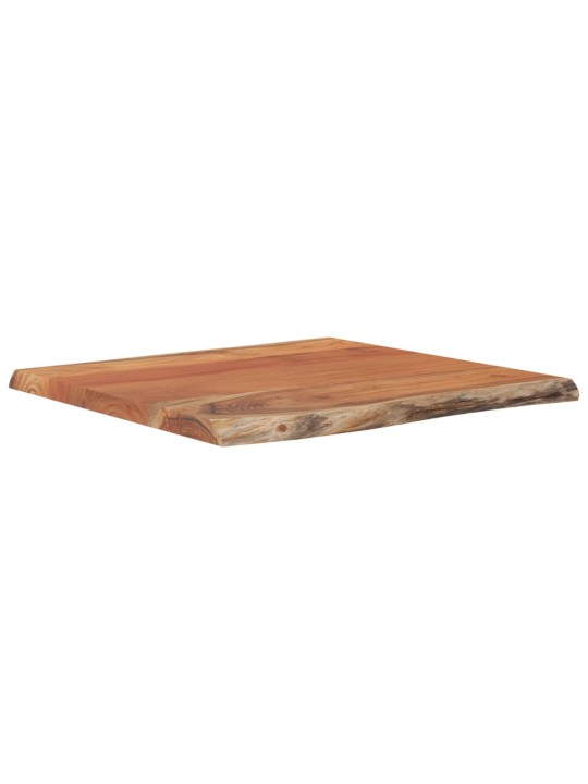 Stolní deska 60 x 60 x 2,5 cm čtverec masivní akácie živá hrana