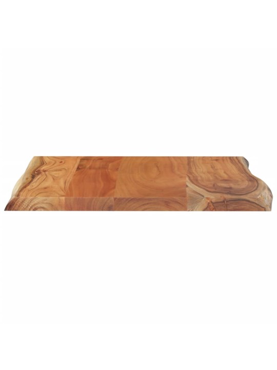 Stolní deska 60 x 60 x 2,5 cm čtverec masivní akácie živá hrana