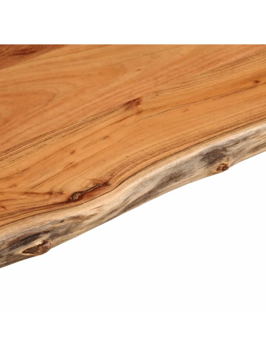 Stolní deska 60 x 60 x 2,5 cm čtverec masivní akácie živá hrana