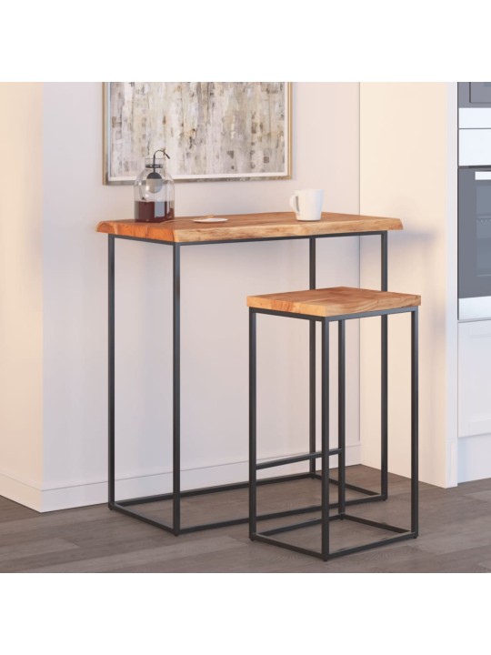 Stolní deska 70x60x2,5 cm obdélník masivní akácie živá hrana