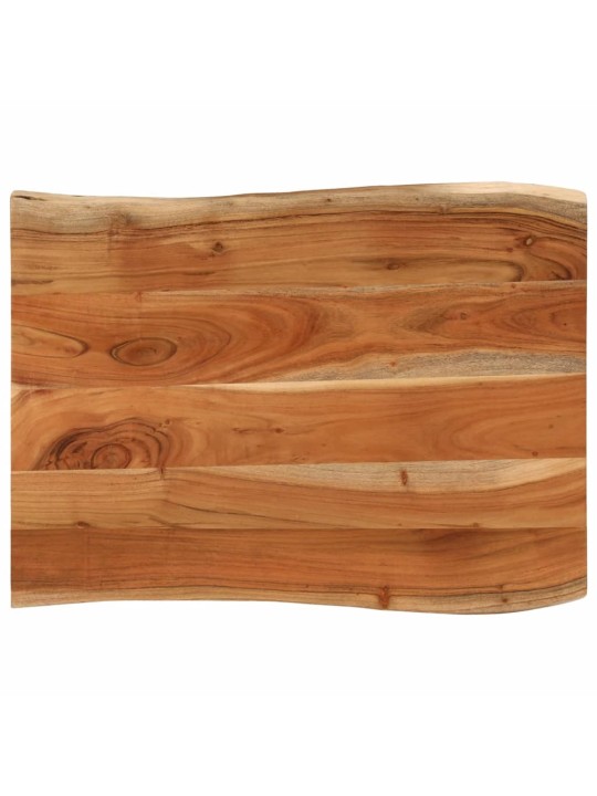 Stolní deska 90x60x2,5 cm obdélníková masivní akácie živá hrana