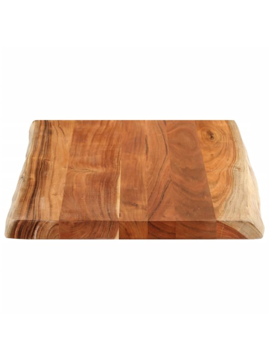 Stolní deska 90x60x2,5 cm obdélníková masivní akácie živá hrana