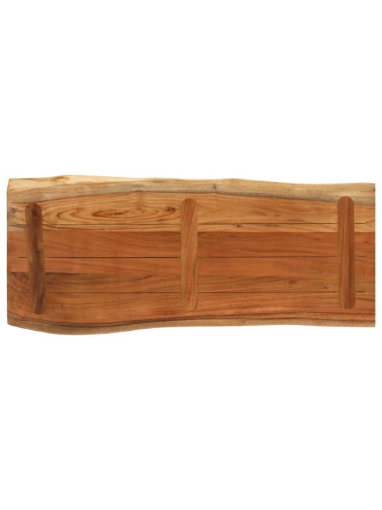 Stolní deska 90x40x3,8 cm obdélník masivní akácie živá hrana