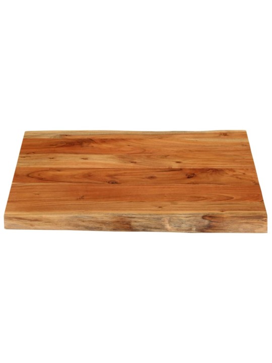 Stolní deska 60x60x3,8 cm čtvercová masivní akácie živá hrana