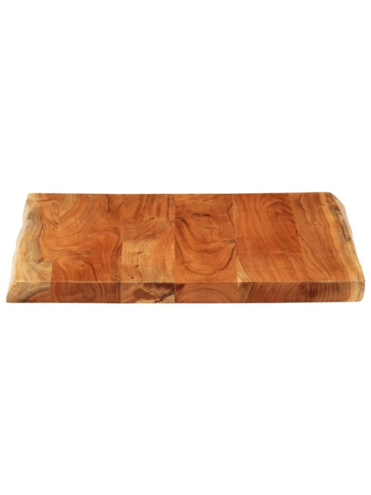 Stolní deska 60x60x3,8 cm čtvercová masivní akácie živá hrana