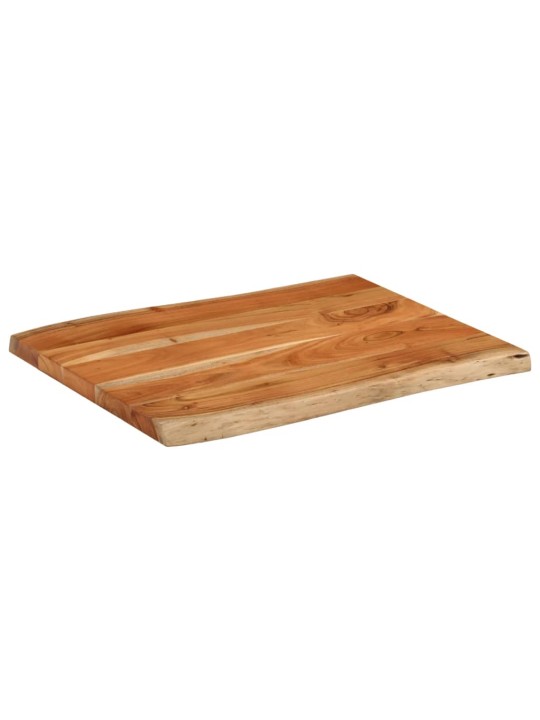 Stolní deska 70x60x3,8 cm obdélníková masivní akácie živá hrana