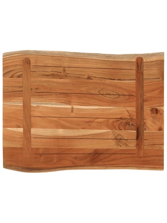 Stolní deska 70x60x3,8 cm obdélníková masivní akácie živá hrana