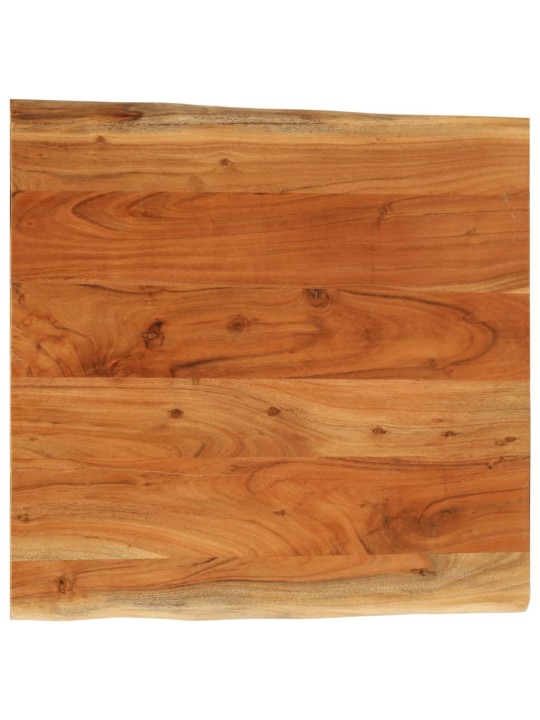 Stolní deska 80x80x3,8 cm čtvercová masivní akácie živá hrana
