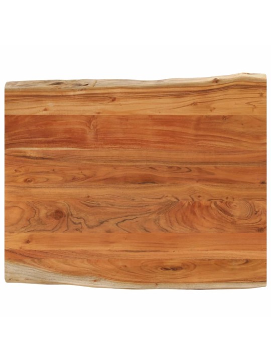 Stolní deska 90x80x3,8 cm obdélníková masivní akácie živá hrana