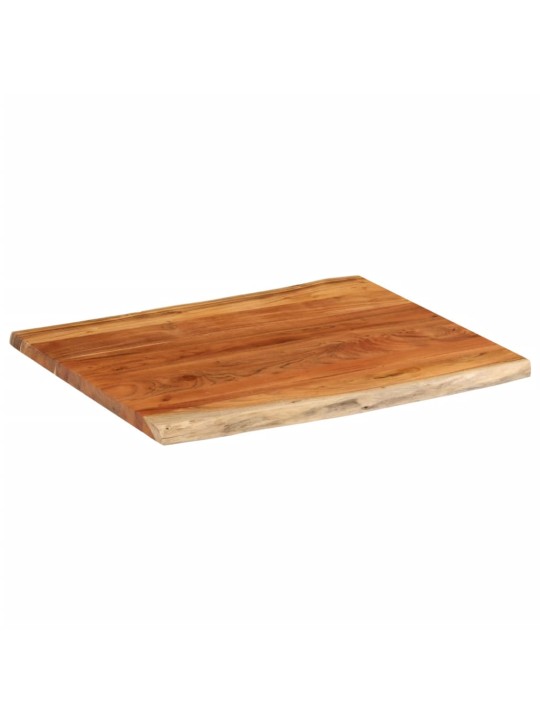 Stolní deska 90x80x3,8 cm obdélníková masivní akácie živá hrana