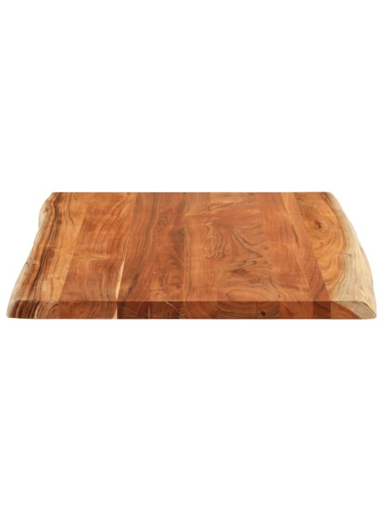 Stolní deska 90x80x3,8 cm obdélníková masivní akácie živá hrana