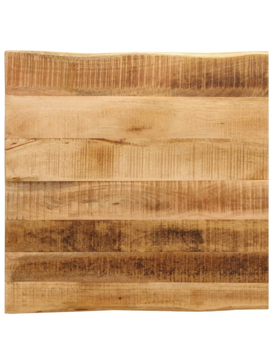 Stolní deska živá hrana 40x40x2,5 cm masivní hrubý mangovník