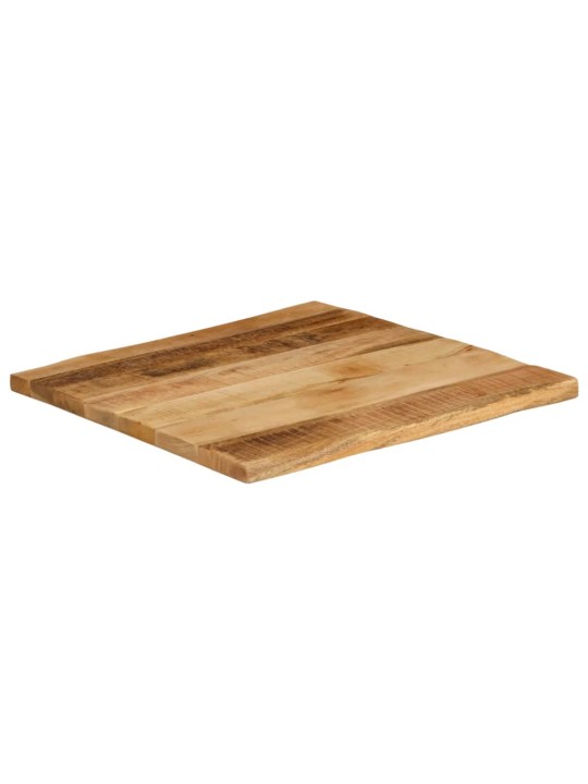 Stolní deska živá hrana 40x40x2,5 cm masivní hrubý mangovník