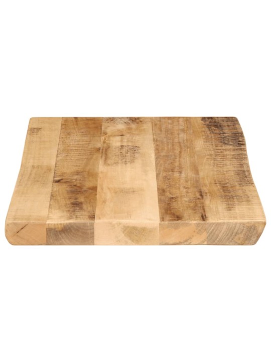 Stolní deska živá hrana 50x40x2,5 cm masivní hrubý mangovník