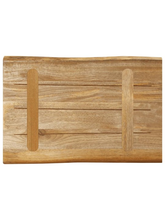 Stolní deska živá hrana 50x40x2,5 cm masivní hrubý mangovník