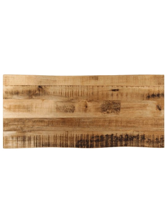 Stolní deska živá hrana 90x40x2,5 cm masivní hrubý mangovník