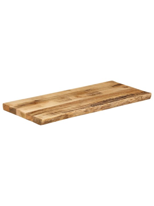 Stolní deska živá hrana 90x40x2,5 cm masivní hrubý mangovník