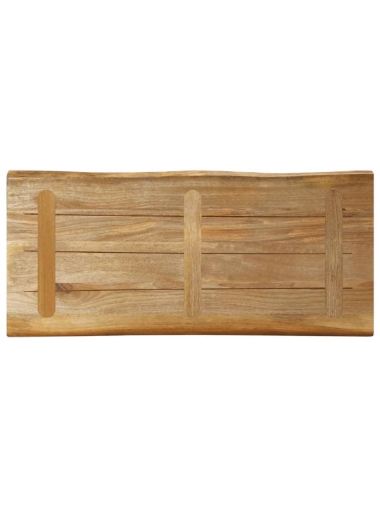 Stolní deska živá hrana 90x40x2,5 cm masivní hrubý mangovník
