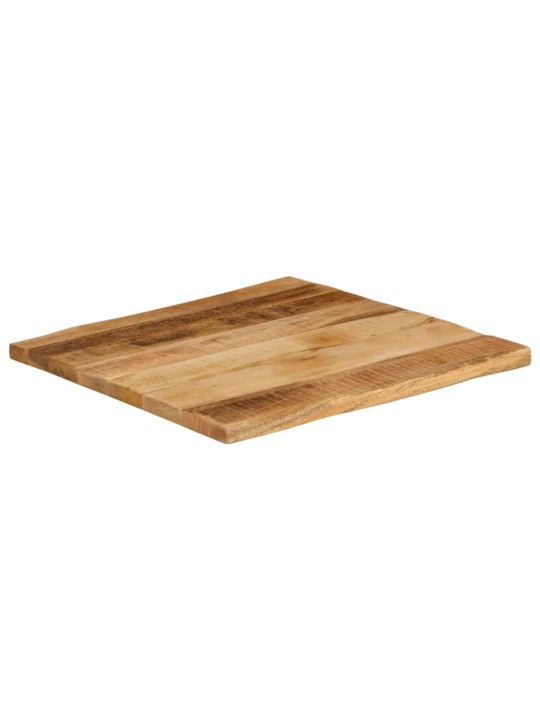 Stolní deska živá hrana 60x60x2,5 cm masivní hrubý mangovník