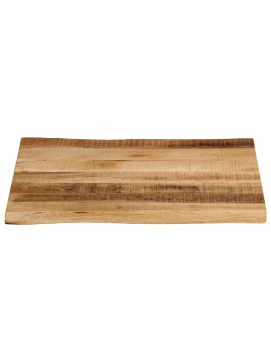 Stolní deska živá hrana 60x60x2,5 cm masivní hrubý mangovník