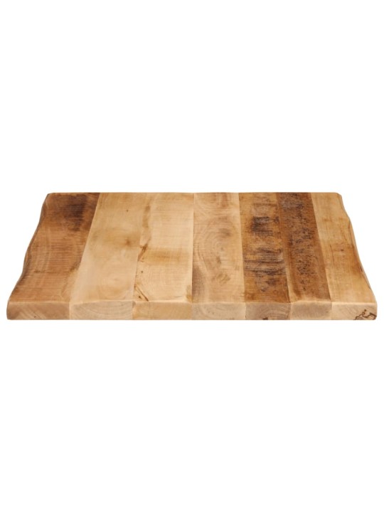 Stolní deska živá hrana 60x60x2,5 cm masivní hrubý mangovník