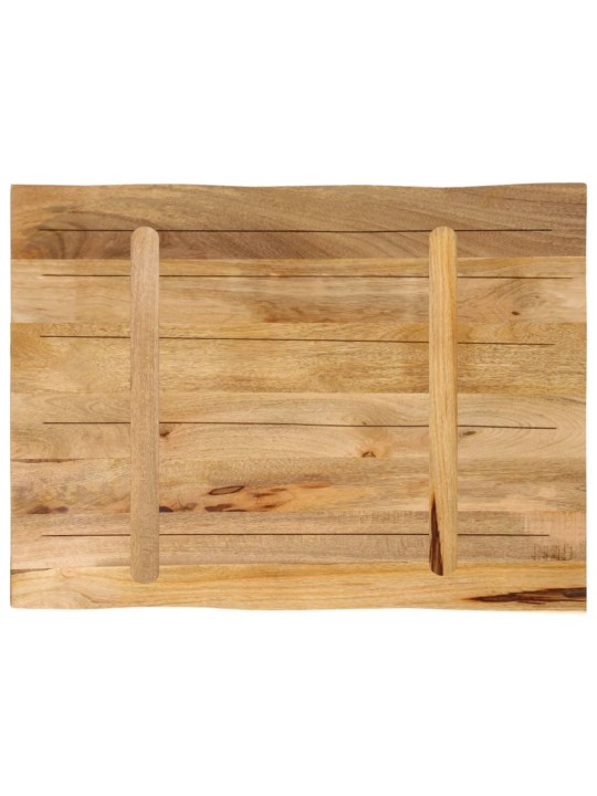Stolní deska živá hrana 70x60x2,5 cm masivní hrubý mangovník