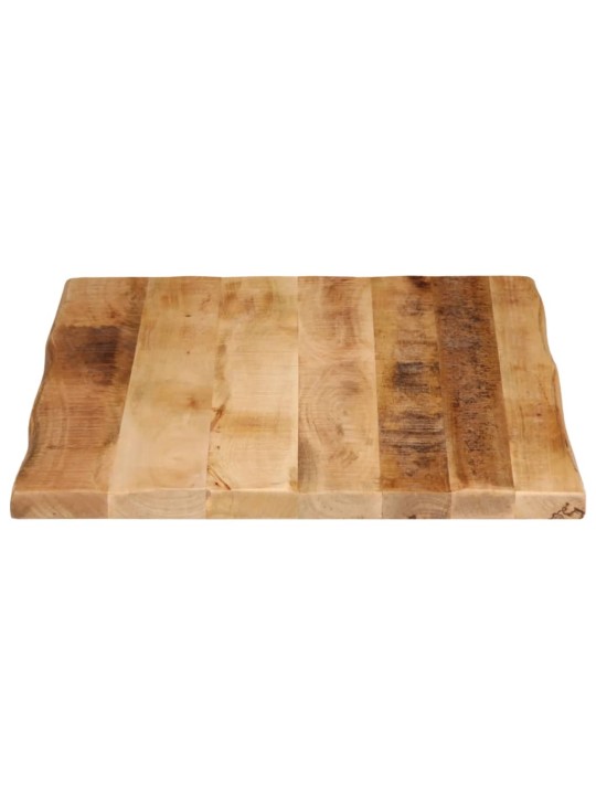 Stolní deska živá hrana 90x60x2,5 cm masivní hrubý mangovník