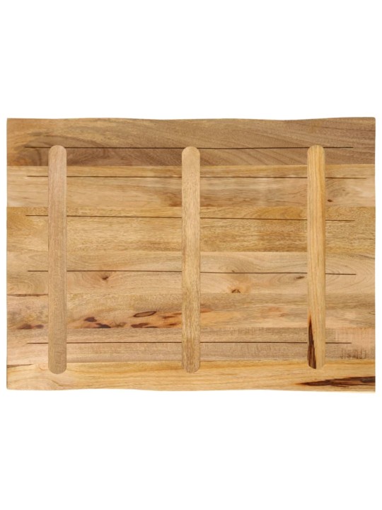 Stolní deska živá hrana 90x60x2,5 cm masivní hrubý mangovník