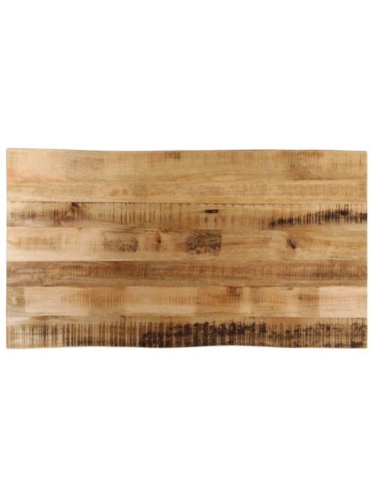 Stolní deska živá hrana 100x60x2,5 cm masivní hrubý mangovník