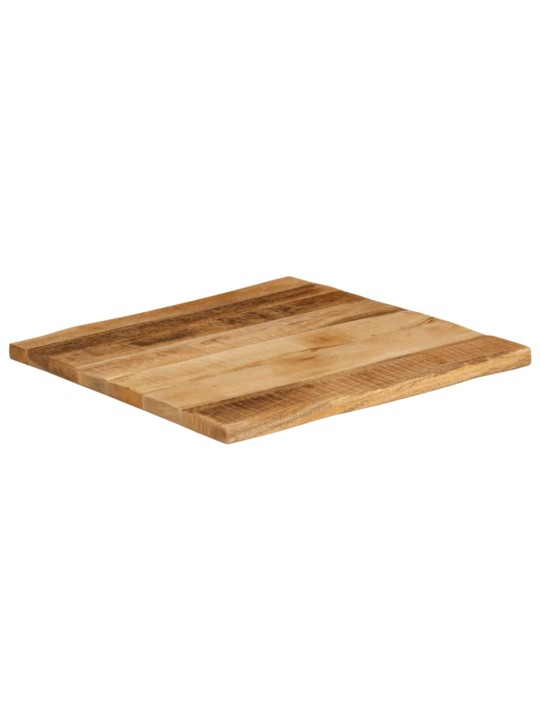 Stolní deska živá hrana 80x80x2,5 cm masivní hrubý mangovník