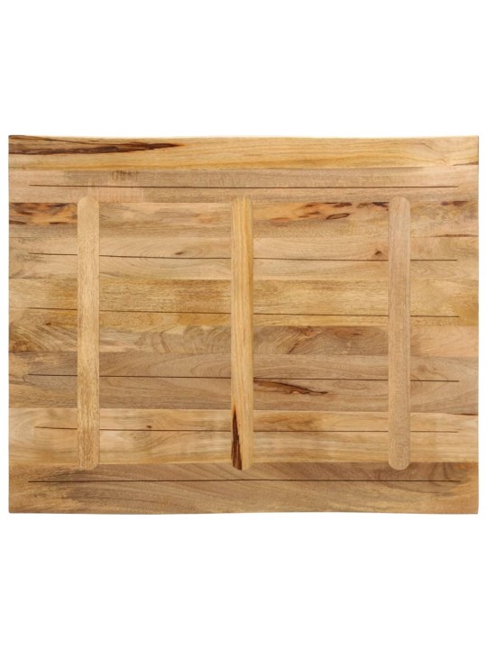 Stolní deska živá hrana 90x80x2,5 cm masivní hrubý mangovník