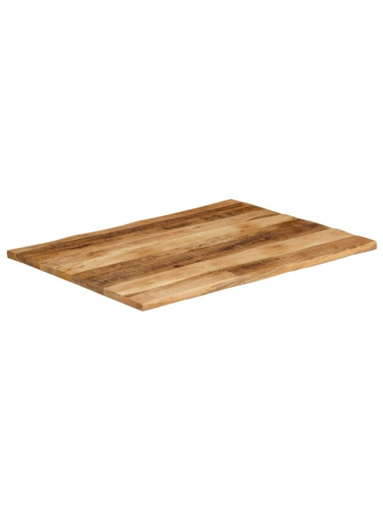 Stolní deska živá hrana 100x80x2,5 cm masivní hrubý mangovník